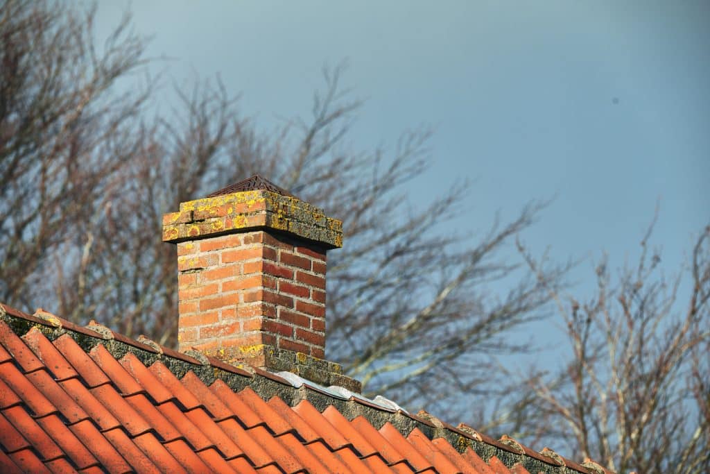 Roof with a Chimney